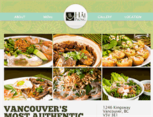 Tablet Screenshot of haiphongrestaurant.com